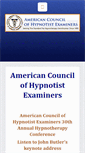 Mobile Screenshot of hypnotistexaminers.org