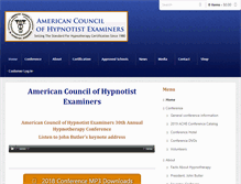 Tablet Screenshot of hypnotistexaminers.org